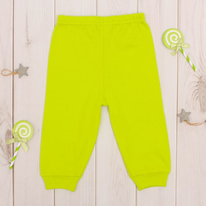 Штаны детские с манжетами, рост 74 см, цвет микс