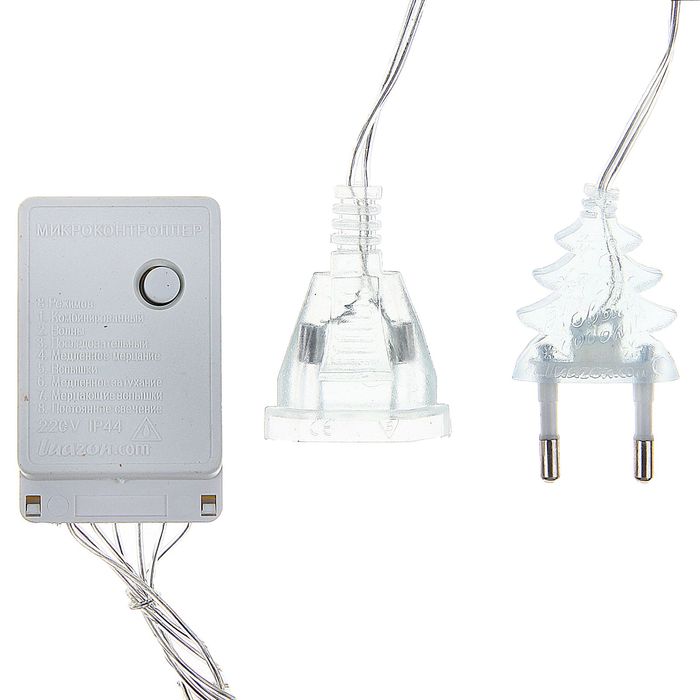 ЗАНАВЕС, УМС вилка Ш:2 м, В:1,5 м, Н.С. LED-360-220V, 8 режимов, МУЛЬТИ