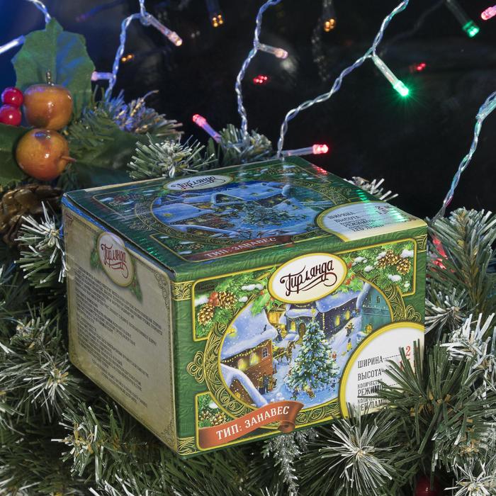 ЗАНАВЕС, УМС вилка Ш:2 м, В:1,5 м, Н.С. LED-360-220V, 8 режимов, МУЛЬТИ