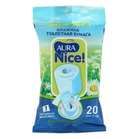 

Влажная туалетная бумага "Aura", 20 шт.