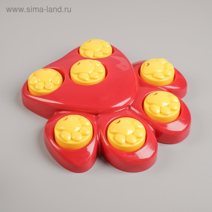 

Интеллектуальная игрушка для сухого корма "Лапа" с 7 отсеками, микс цветов