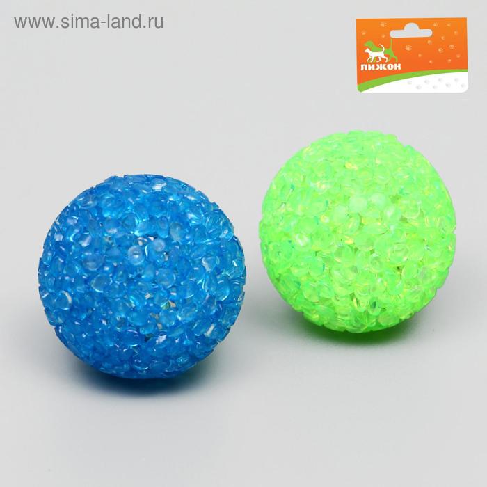 фото Набор из 2 шариков-погремушек из вспененного пластика, микс цветов пижон