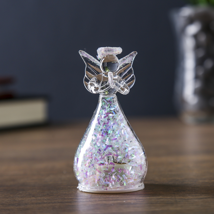 Сувенир "Ангелочек со снежной юбкой"