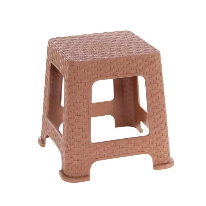 Табурет малый "Ротанг" высота 33 см, цвет какао
