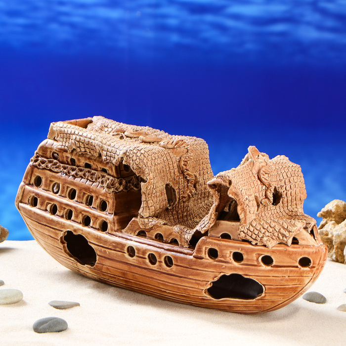 Декорации для аквариума "Корабль" большой