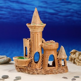 

Декорация для аквариума "Тройной замок", 8 х 26 х 30 см