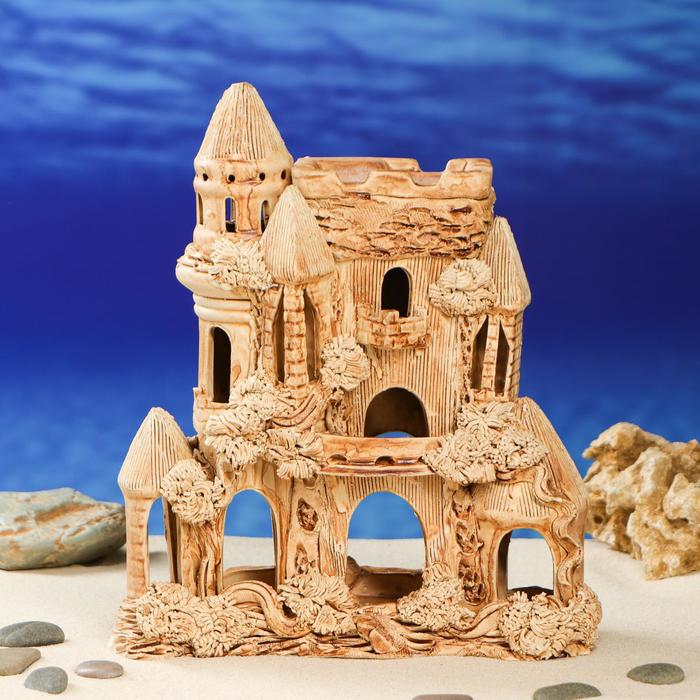 Декорации для аквариума "Замок Акаша" средний