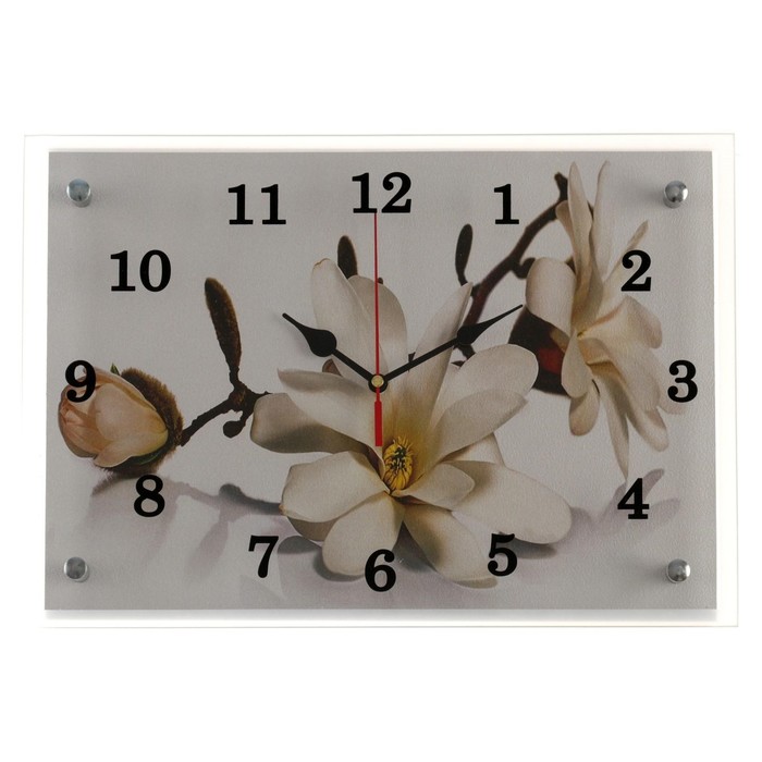 Часы настенные, серия: Цветы, Орхидея, 25х35 см