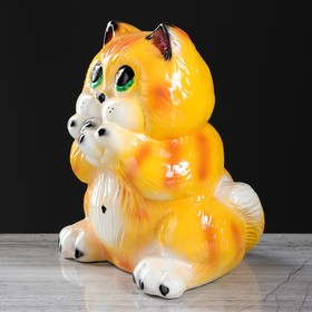 

Копилка "Кот Гарфи", глянец, оранжевая, 26 см