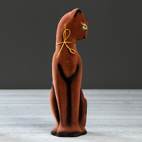 

Копилка "Кошка Багира", флок, коричневая, 28 см