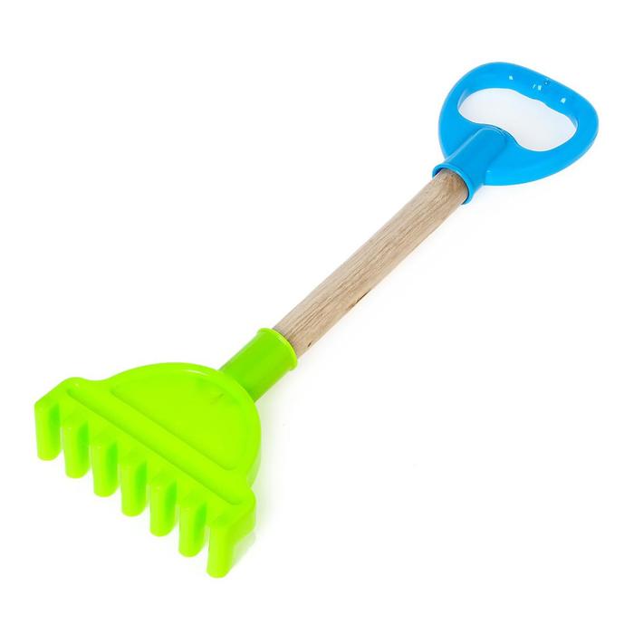 Лопатка с деревянной ручкой, 36 см, цвета МИКС