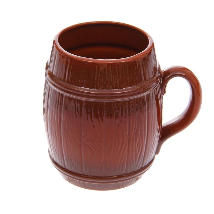 Кружка для пива "Бочонок" №2 большая 0,9л