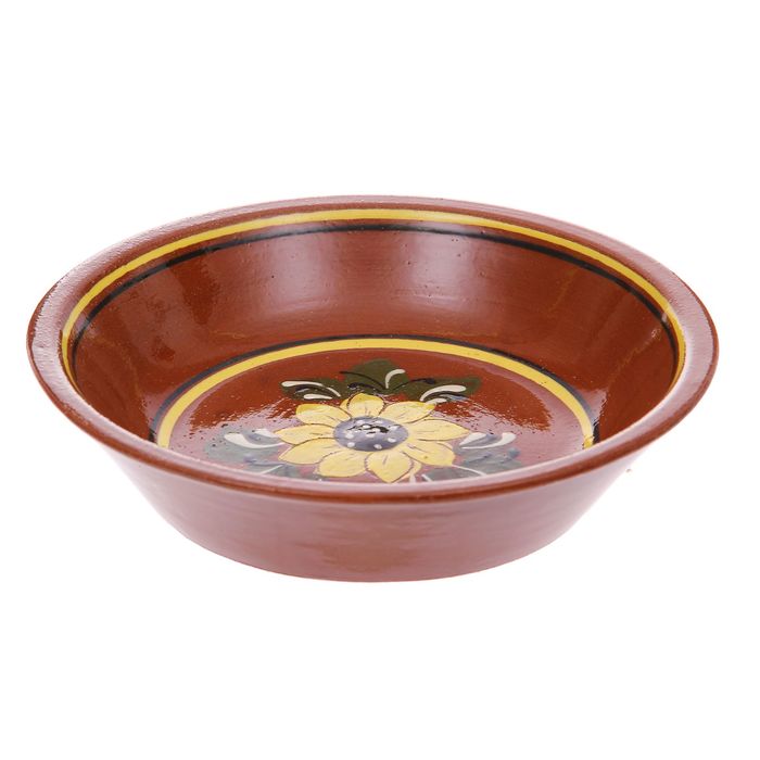 Форма для запекания 600 мл "Подсолнух", цвет коричневый