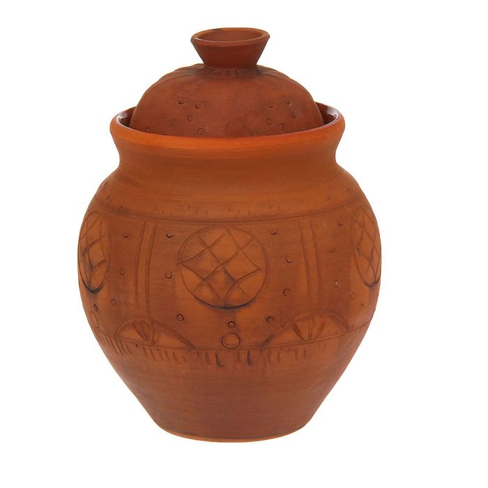 Банка для сыпучих продуктов с узором 1,6 л (молочение, микс)