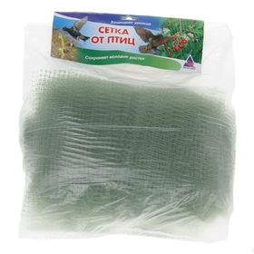 

Сетка садовая от птиц, 2 × 10 м, ячейка 0.6 × 0.6 см, зелёная, «Протэкт»
