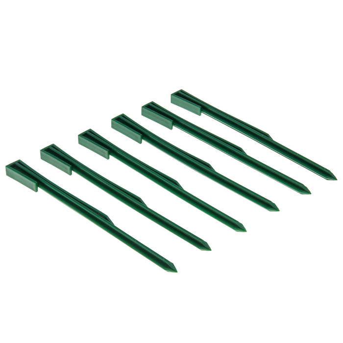 Колышек для крепления бордюрной ленты, набор 6 шт., хаки