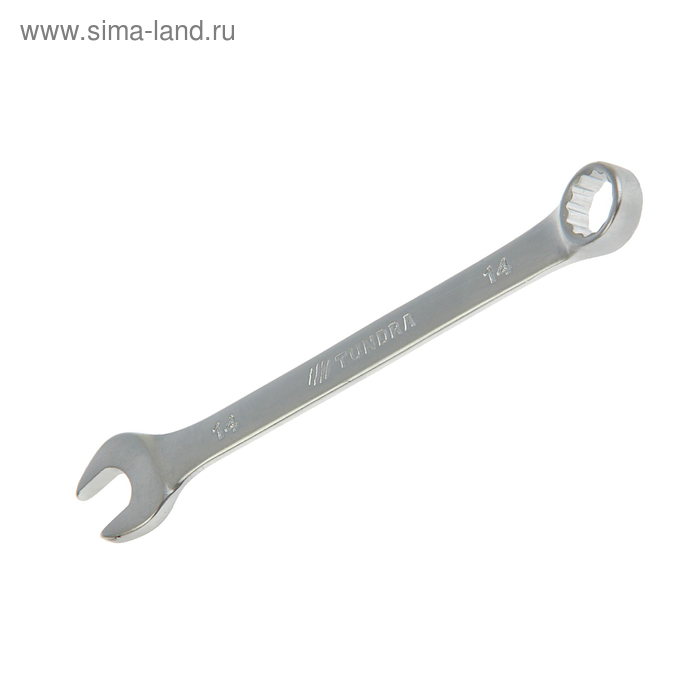 фото Ключ комбинированный tundra, crv, матовый, 14 мм