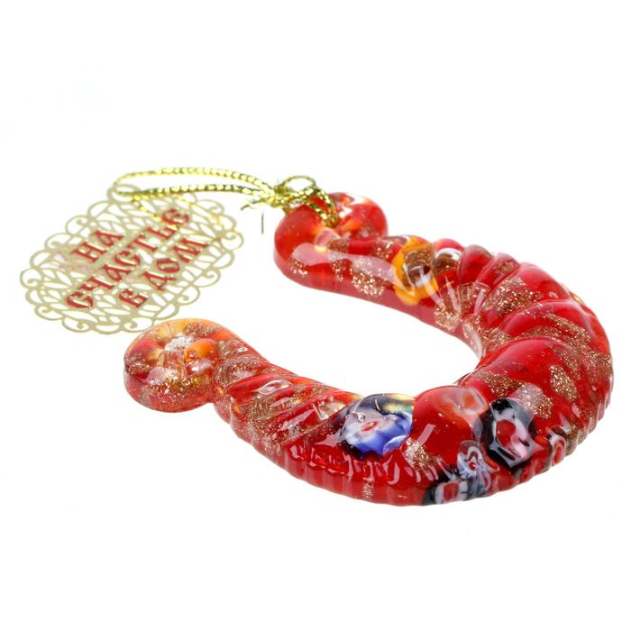 Подкова с шильдом "На счастье в дом"