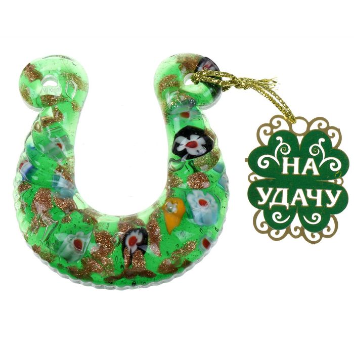 Подкова с шильдом "На удачу"