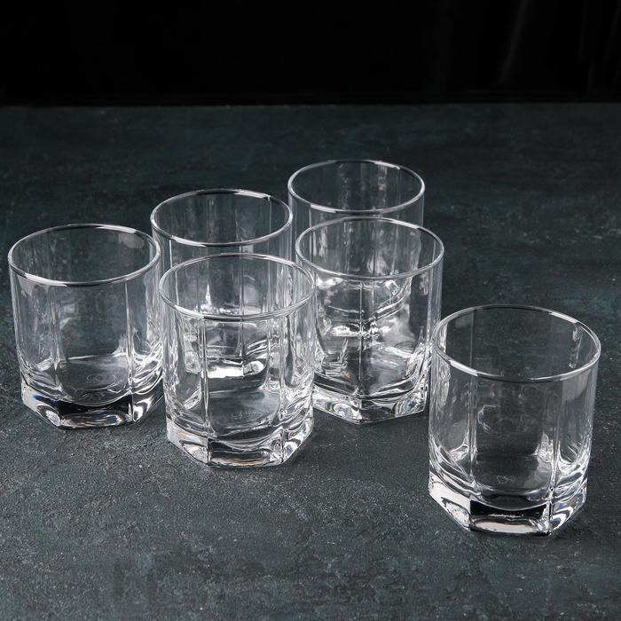 Набор низких стеклянных стаканов Tango, 315 мл, 6 шт набор стаканов низких асимметрия 250 мл 6 шт