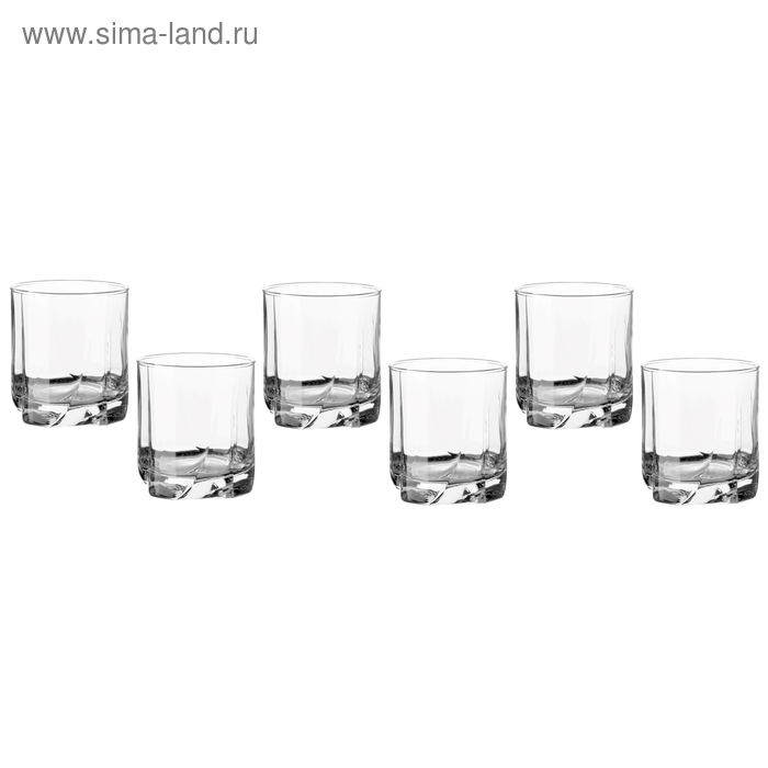 Набор низких стаканов Luna, 368 мл, 6 шт набор стаканов низких асимметрия 250 мл 6 шт