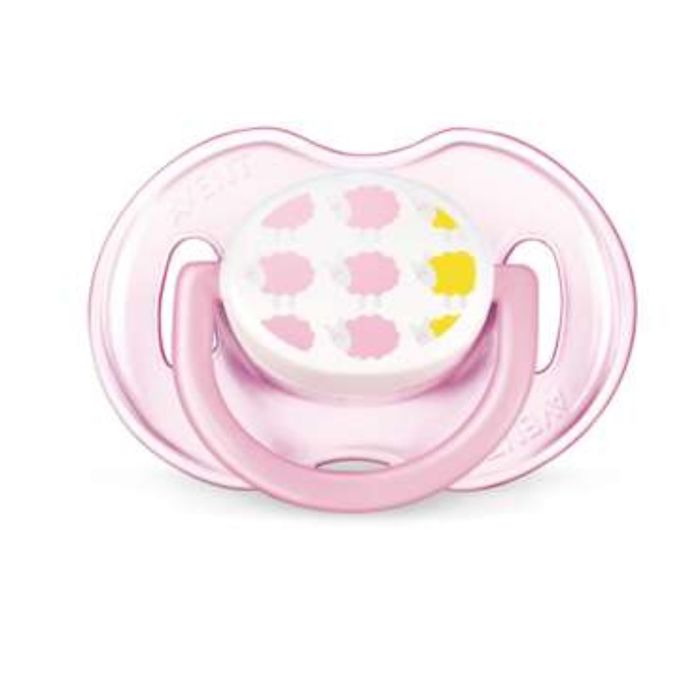 Пустышка силиконовая ортодонтическая Freeflow, от 0 до 6 мес., для девочек