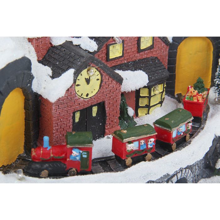 Сувенир "Паровозик в горном туннеле" световой