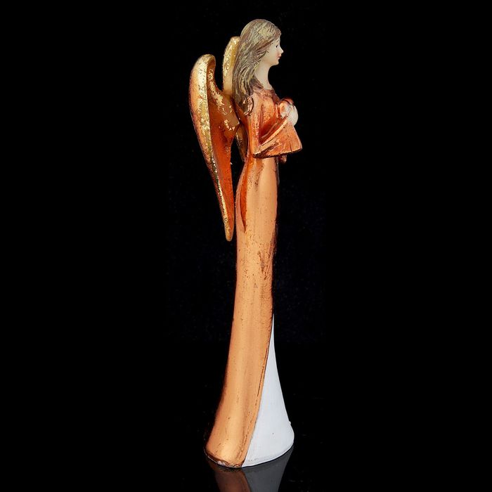 Сувенир "Золотистый ангел с сердцем"