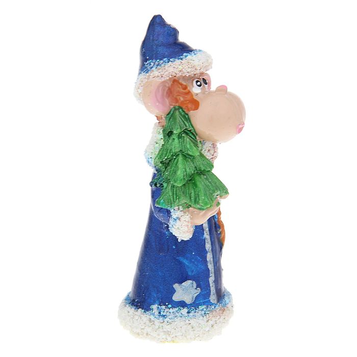 Сувенир "Мартышка Снеговик/Дед Мороз" МИКС