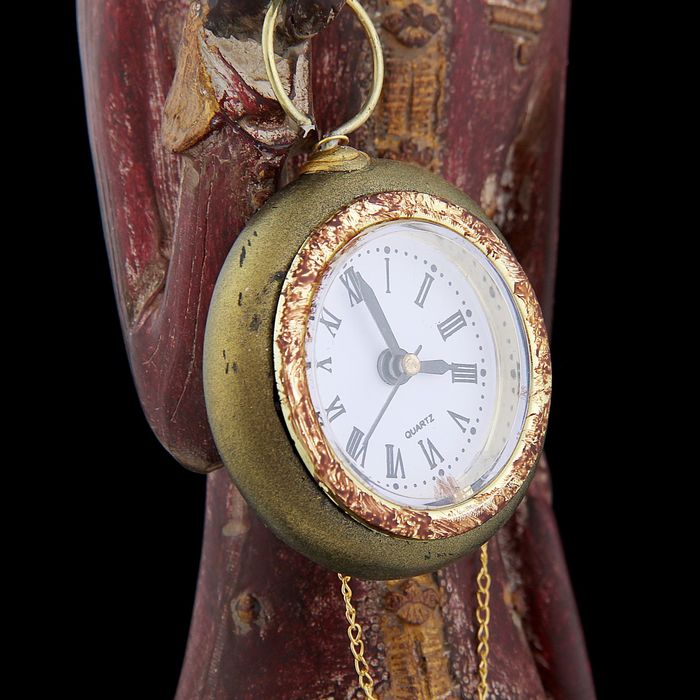 Сувенир "Английский шарж-Филин лорд с часами"