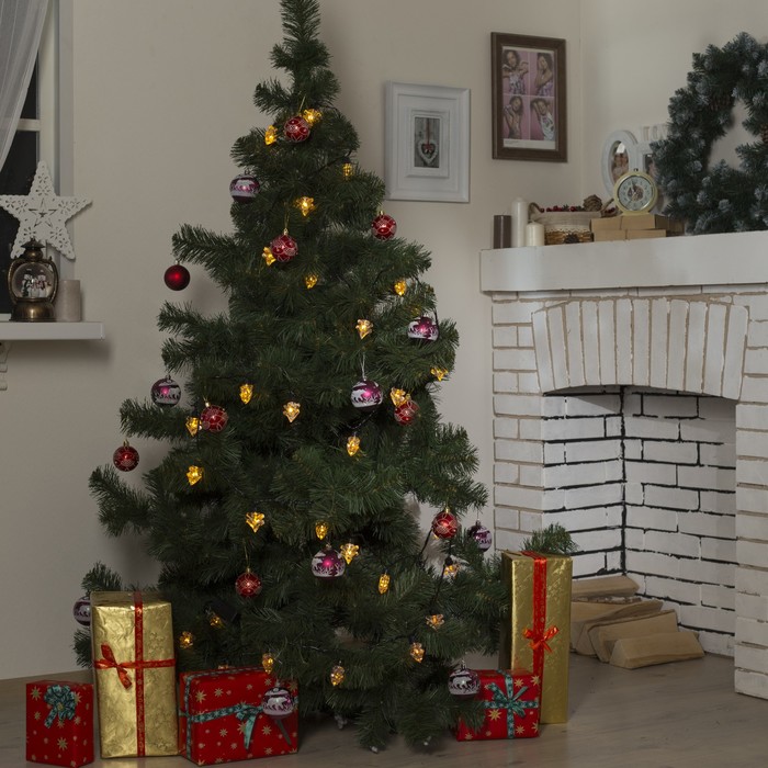 Гирлянда "Метраж" улич. с насад. "Ель большая" 5 м, Н.Т. LED-30-220V, контр.8 р, ЖЕЛТЫЙ