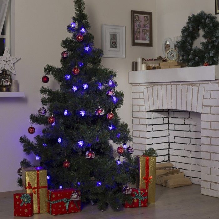 Гирлянда "Метраж" улич. с насад. "Ель большая" 5 м, Н.Т. LED-30-220V, контр. 8 р, ФИОЛЕТ