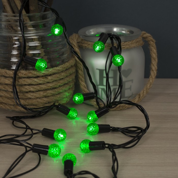 Гирлянда "Метраж" улич. с насад. "Фонарик" 5 м, Н.Т. LED-40-220V, контр. 8 р, ЗЕЛЕНЫЙ