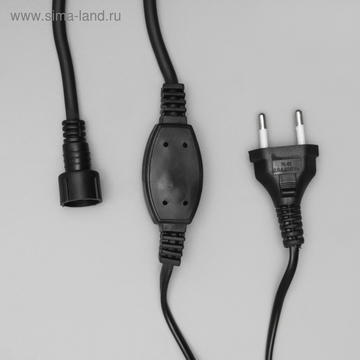Шнур питания для гирлянд Занавес до 8000 LED 220В НТ 2W для RGB фикс мерцание 90см 164₽