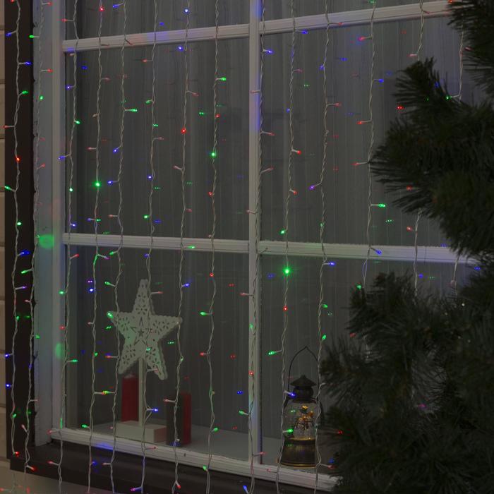 Гирлянда "Занавес" улич. УМС, Ш:2 м, В:6 м, Н.Б. 2W LED-1440-220V, БЕЗ контр. МУЛЬТИ(RG/RB)