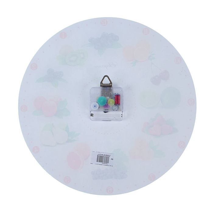 Часы настенные круглые "Фруктово-ягодное ассорти", стекло, 30х30 см, микс