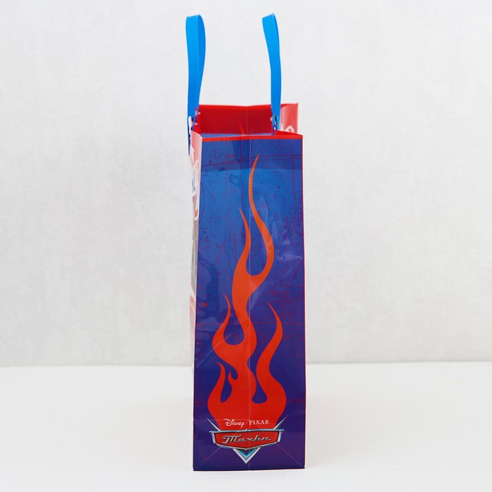 Пакет подарочный пластик "Самому крутому", Тачки, 30 х 30 см