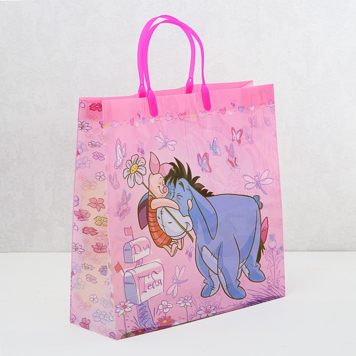 Пакет подарочный пластик &quot;От всей души&quot;, Медвежонок Винни и его друзья, 30 х 30 см