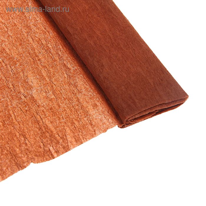 Бумага крепированная 50 х 200 см, в рулоне, 32 г/м2, коричневая