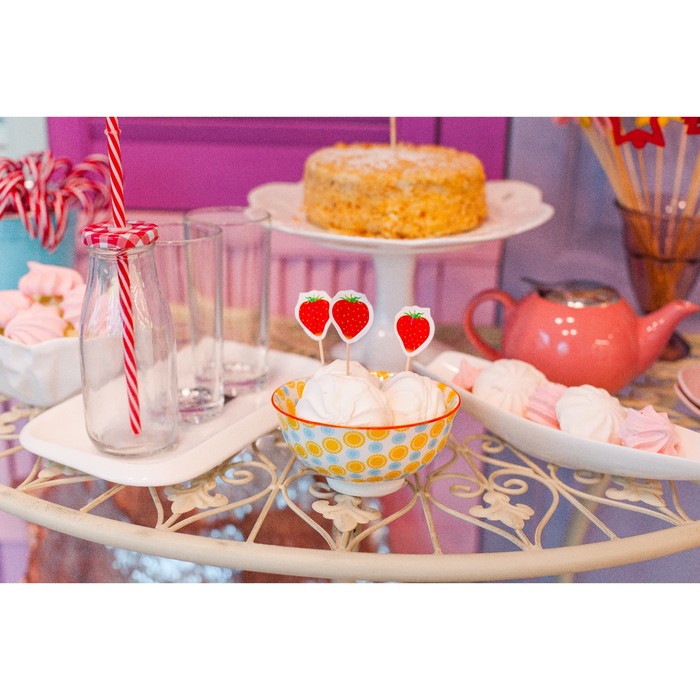 Шпажки для канапе "Клубничка", набор 24 шт.