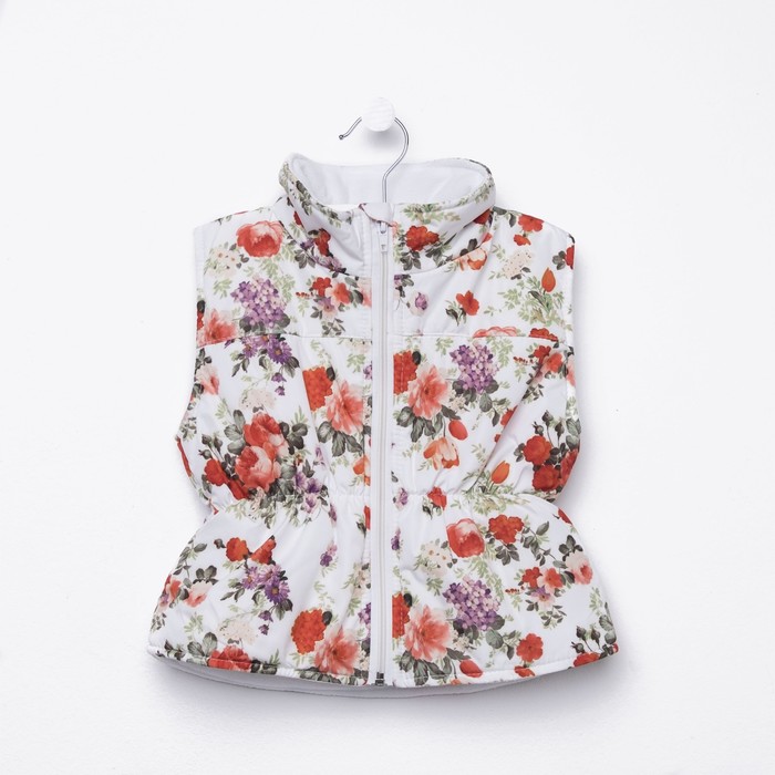 Жилет для девочки "РОЗАЛИЯ", рост 92 см, принт  розы 7 вида 10_М