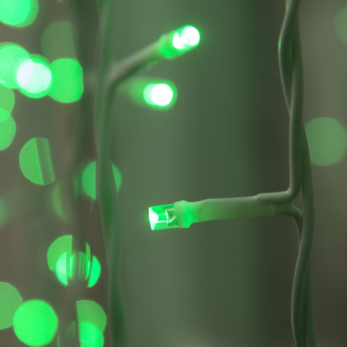 Гирлянда "Занавес" улич. УМС, Ш:2 м, В:3 м, Н.Б. 2W LED-760-220V, БЕЗ контр. фикс ЗЕЛЕН
