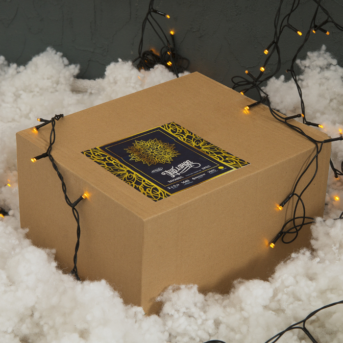 ЗАНАВЕС уличная, УМС, Ш:2 м, В:6 м, Н.Т. 3W LED-1440-220V, ЖЕЛТЫЙ