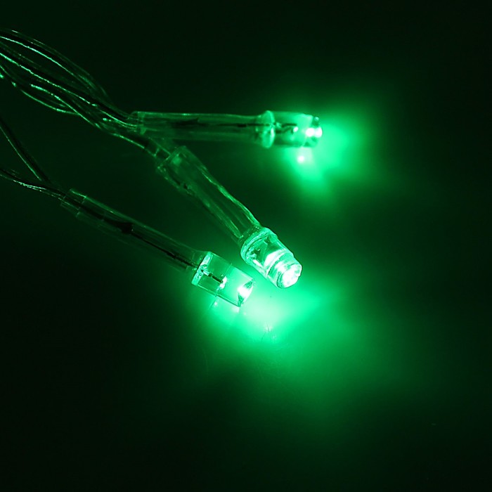 Гирлянда "Занавес" УМС вилка Ш:2 м, В:3 м, Н.С. LED-720-220V, контр. 8 р, ЗЕЛЕНЫЙ