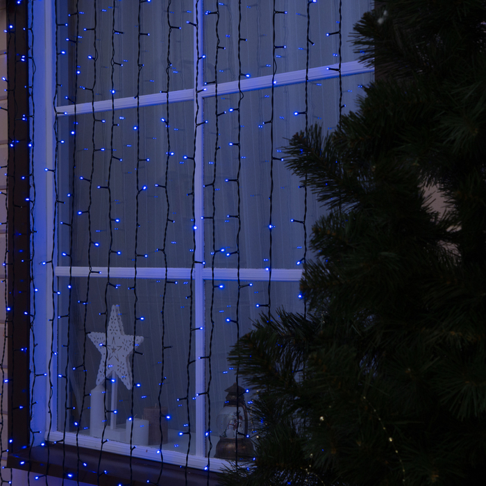 Гирлянда "Занавес" улич. УМС, Ш:2м, В:6м, Н.Т. 2W LED-1440/280-220V, БЕЗ контр. мерц ФИОЛ
