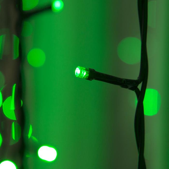 Гирлянда "Занавес" улич. УМС, Ш:2 м, В:6 м, Н.Т. 3W LED-1440-220V, БЕЗ контр. ЗЕЛЕНЫЙ