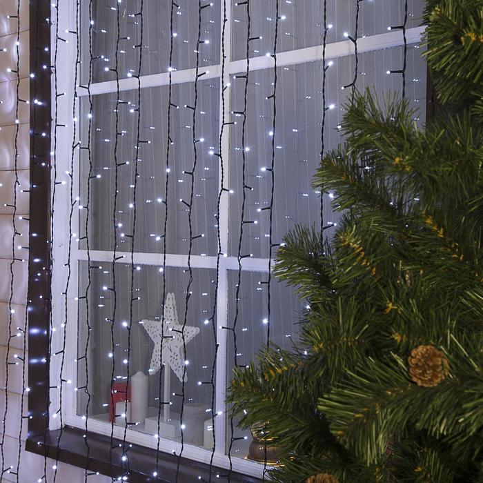 ЗАНАВЕС уличная, УМС, Ш:2 м, В:6 м, Н.Т. 3W LED-1440-220V, БЕЛЫЙ