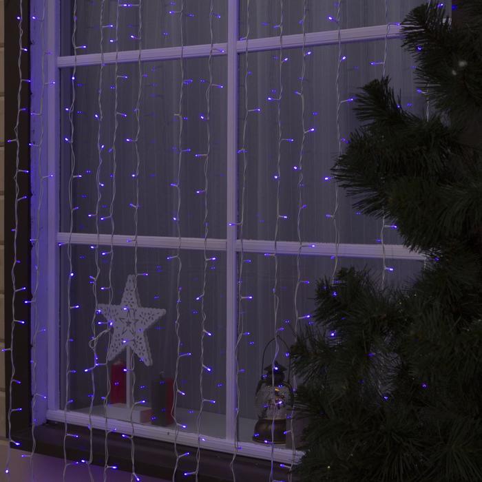 Гирлянда "Занавес" улич. УМС, Ш:2 м, В:3 м, Н.Б. 3W LED-760-220V, БЕЗ контр. ФИОЛЕТ