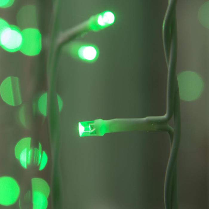 Гирлянда "Занавес" улич. УМС, Ш:2 м, В:3 м, Н.Б. 3W LED-760-220V, БЕЗ контр. ЗЕЛЕНЫЙ