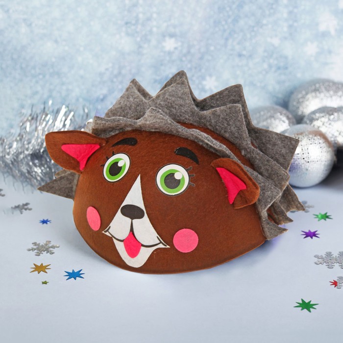 Карнавальная шляпа детская "Ёжик", р-р. 52-54